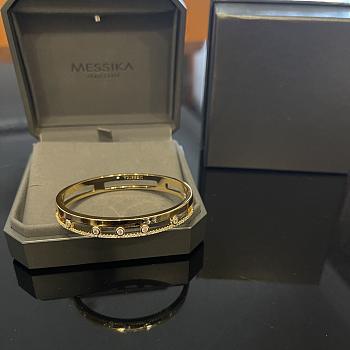 Messika Move Romane Bangle Yellow Gold Diamond Bracelet 06747