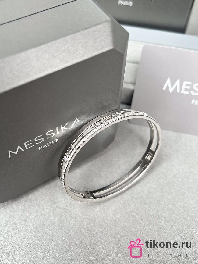 Messika Move Romane Bangle White Gold Diamond Bracelet 06747 - 1