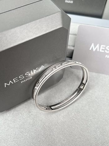 Messika Move Romane Bangle White Gold Diamond Bracelet 06747
