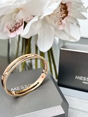 Messika Move Romane Bangle Pink Gold Diamond Bracelet 06747 - 6