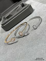 Messika My Twin Skinny Bracelet 2x0.15CT Rose Gold Diamond 06161 - 6