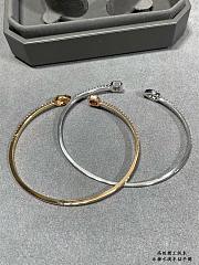 Messika My Twin Skinny Bracelet 2x0.15CT Rose Gold Diamond 06161 - 5