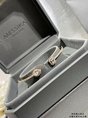 Messika My Twin Skinny Bracelet 2x0.15CT Rose Gold Diamond 06161 - 1