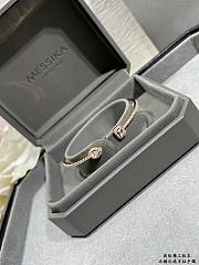 Messika My Twin Skinny Bracelet 2x0.15CT Rose Gold Diamond 06161 - 4