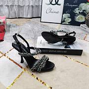 Dolce & Gabbana 105 Sandals With Embroidery in Black - 5