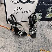 Dolce & Gabbana 105 Sandals With Embroidery in Black - 4