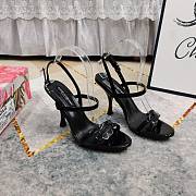 Dolce & Gabbana 105 Polished Calfskin Sandals in Black  - 1