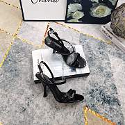 Dolce & Gabbana 105 Polished Calfskin Sandals in Black  - 6