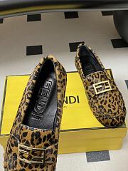 Fendi Baguette Printed Cavallino Calfskin Loafers - 6