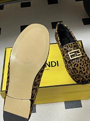 Fendi Baguette Printed Cavallino Calfskin Loafers - 4