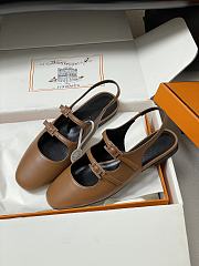 Hermes Mila Slingback Brown - 5