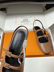 Hermes Mila Slingback Brown - 4