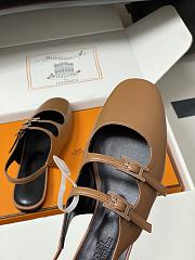 Hermes Mila Slingback Brown - 2