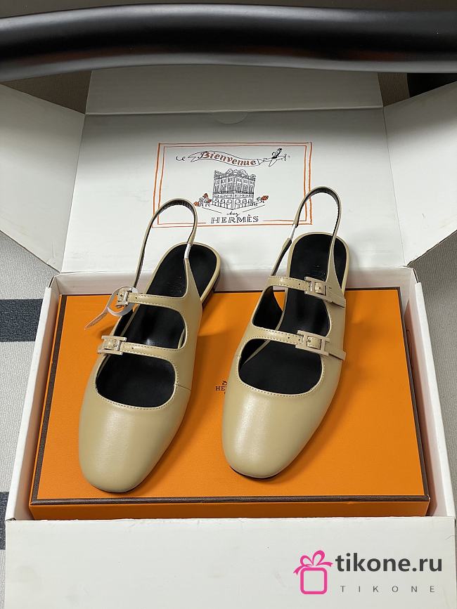 Hermes Mila Slingback Beige - 1