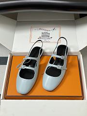 Hermes Mila Slingback Blue - 1