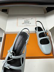 Hermes Mila Slingback Blue - 6
