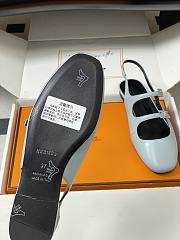 Hermes Mila Slingback Blue - 4