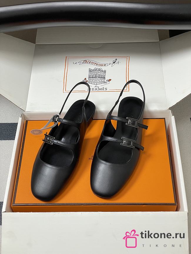 Hermes Mila Slingback Black - 1