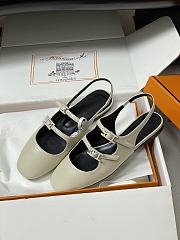 Hermes Mila Slingback Off White - 6