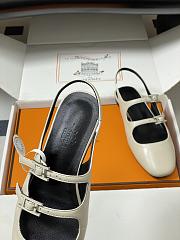 Hermes Mila Slingback Off White - 2