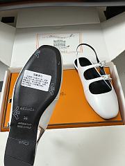 Hermes Mila Slingback White - 6