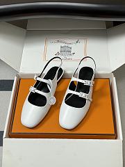Hermes Mila Slingback White - 2