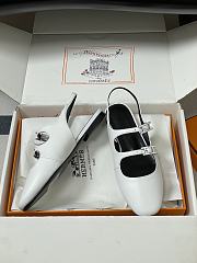 Hermes Mila Slingback White - 4