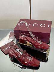 Gucci Pumps with GG patent Leather in Red - 6