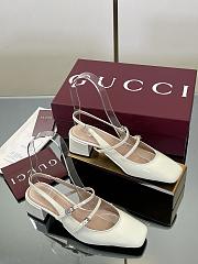 Gucci Pumps with GG patent Leather in White - 1