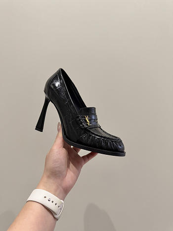 YSL Le Loafer Supple in Eel in Black 11cm