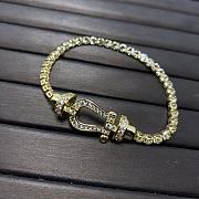 Fred Force 10 Bracelet Large Model 18k Yellow Gold And Diamonds - 3