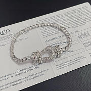 Fred Force 10 Bracelet Large Model 18k White Gold And Diamonds 0B0050-6J0172 - 6