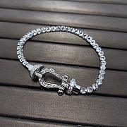 Fred Force 10 Bracelet Large Model 18k White Gold And Diamonds 0B0050-6J0172 - 1