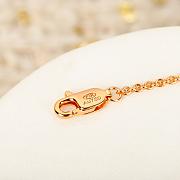 Fred Force 10 Rise Necklace 18k Rose Gold Diamonds Half Paved 3B0312 - 6