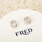 Fred Force 10 Rise Ear Cuff 18k White Gold And White Diamonds 8B0348 - 4