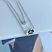 Fred Chance Infinie Necklace Medium Model 18k White Gold And Diamonds 7B0226 - 2