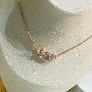 Fred Force 10 Necklace Medium Model 18k Rose Gold And Diamonds 7B0234 - 1