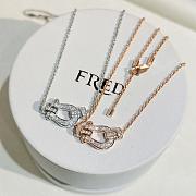 Fred Force 10 Necklace Medium Model 18k Rose Gold And Diamonds 7B0234 - 6