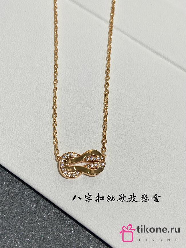 Fred Chance Infinie Necklace Medium Model 18k Rose Gold 7B0221 - 1