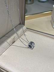 VCA Perlee Clovers Pendant 18K White Gold Diamond - 5
