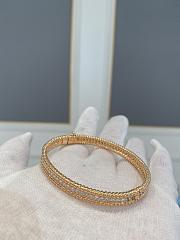 VCA Perlee Diamonds Bracelet 1 Row Medium Model 18K Rose Gold - 6
