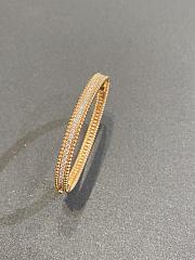 VCA Perlee Diamonds Bracelet 1 Row Medium Model 18K Rose Gold - 2