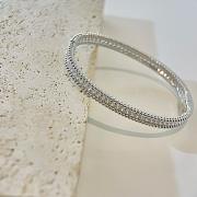 VCA Perlee Diamonds Bracelet 1 Row Medium Model 18K White Gold - 2