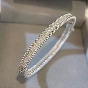 VCA Perlee Diamonds Bracelet 1 Row Medium Model 18K White Gold - 3