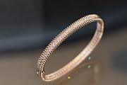 VCA Perlee Diamonds Bracelet 1 Row Medium Model 18K Rose Gold - 1