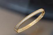 VCA Perlee Diamonds Bracelet 1 Row Medium Model 18K Yellow Gold - 2