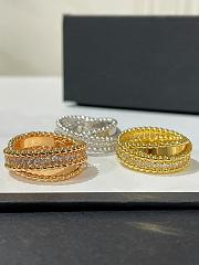 VCA Perlee Diamonds Duo Ring 18K Rose Gold Diamond - 6