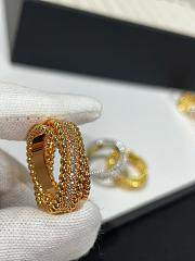 VCA Perlee Diamonds Duo Ring 18K Rose Gold Diamond - 5