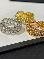 VCA Perlee Diamonds Duo Ring 18K Rose Gold Diamond - 4