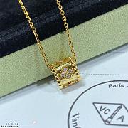 VCA Perlee Clovers Pendant 18K Diamond - 5